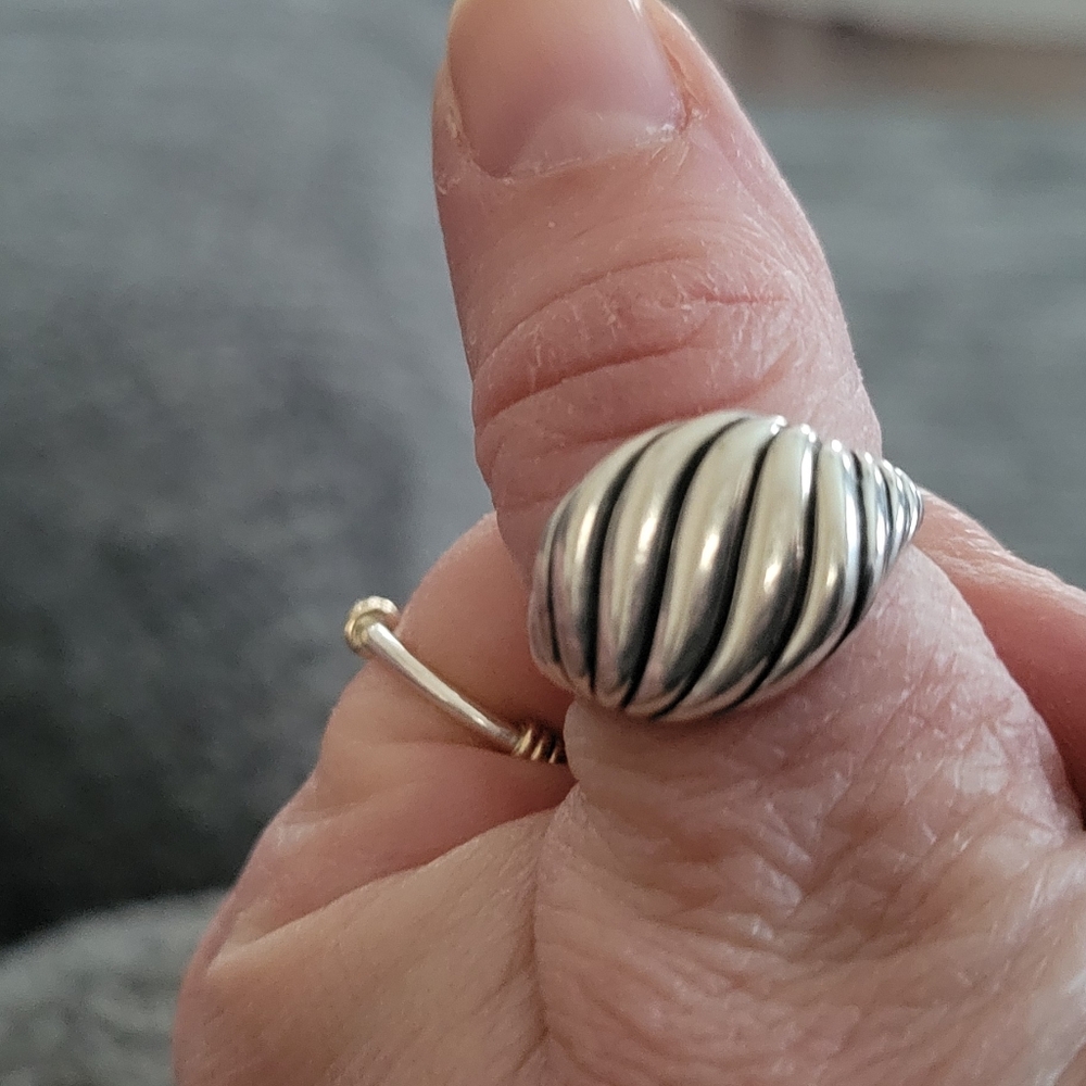 David Yurman 10mm Pinky Ring Sterling Silver
